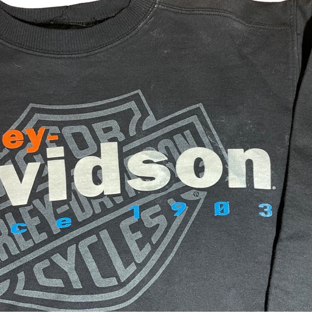Vintage 90s Harley Davidson CrewNeck SweatShirt - Picture 3 of 4